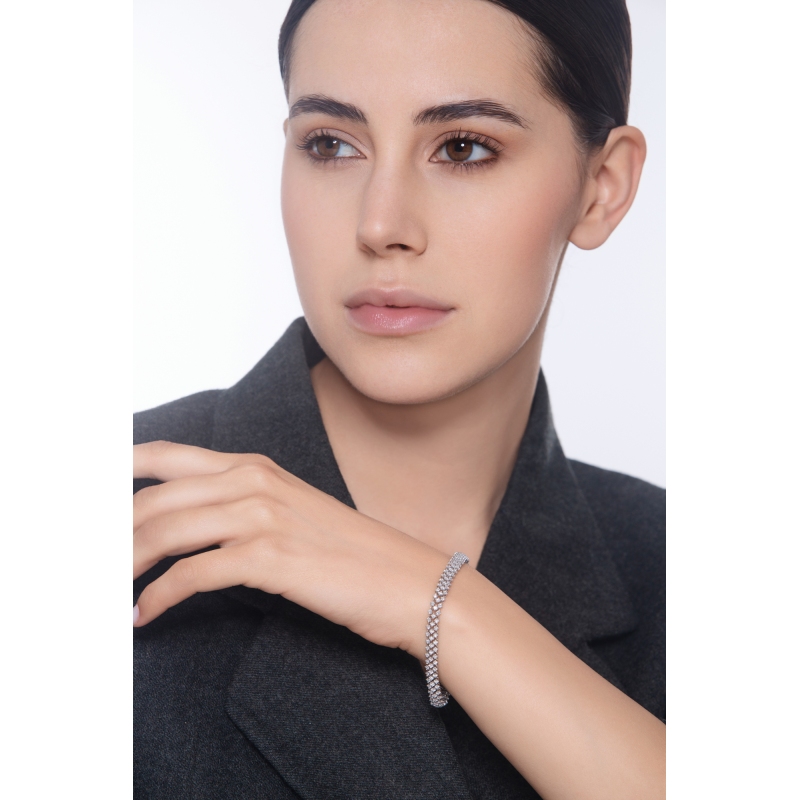 Designer Armband Weißgold 750 mit Diamanten