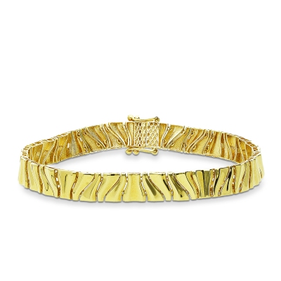 18K Gelbgold Designer Armband 