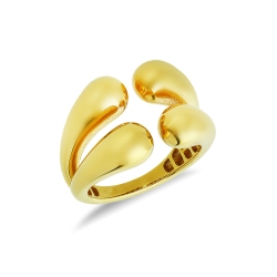Offener Chunky Ring aus 18 Karat Gelbgold