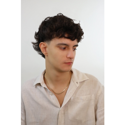 Panzerkette Herren 18K Gelbgold 60 cm