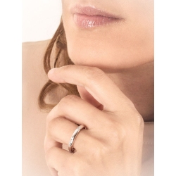 Weißgold Ehering mit Diamanten 2