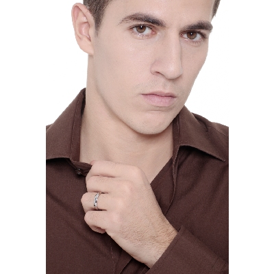 Unisex Weissgold Ring