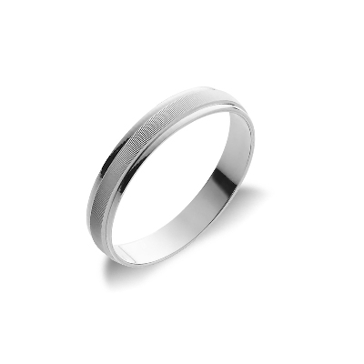 Ausgefallener Hochzeitsring Weißgold