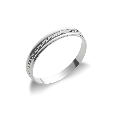 Diamantierter Ehering Weißgold 750