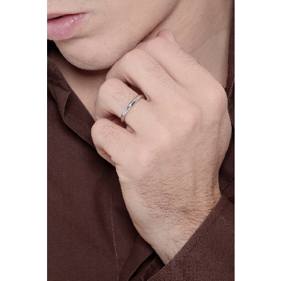 Trauring Weißgold 750