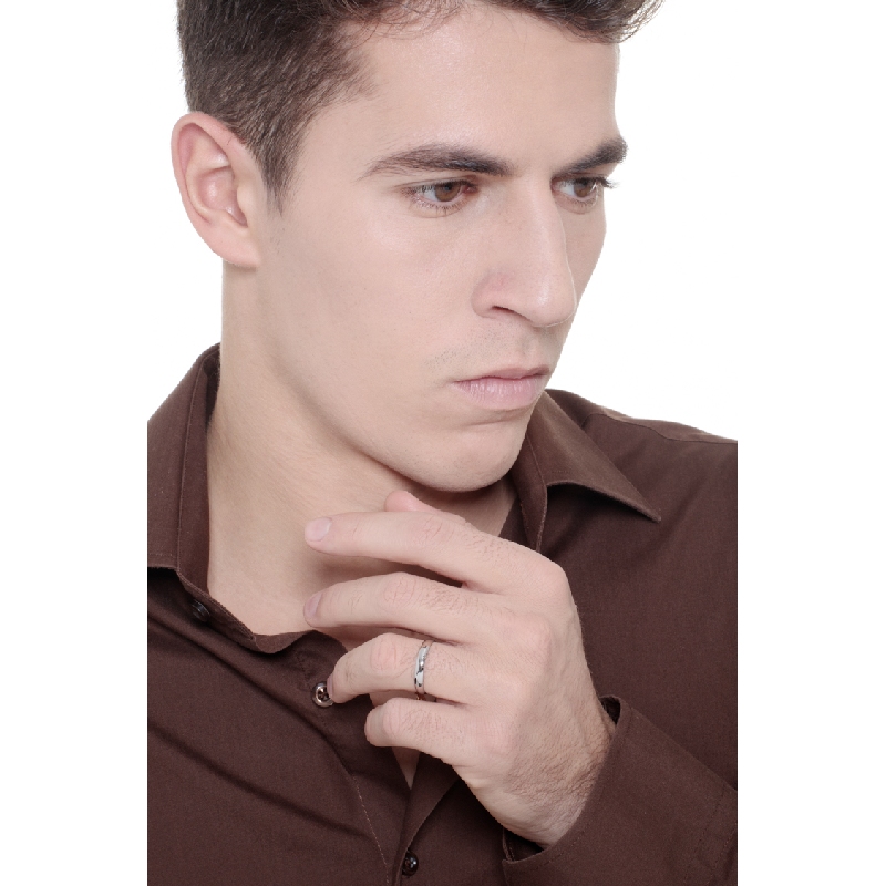 Weißgold Trauring 18kt