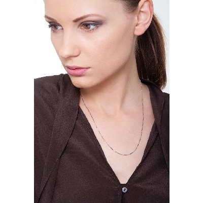 Venezianische Halskette Weißgold