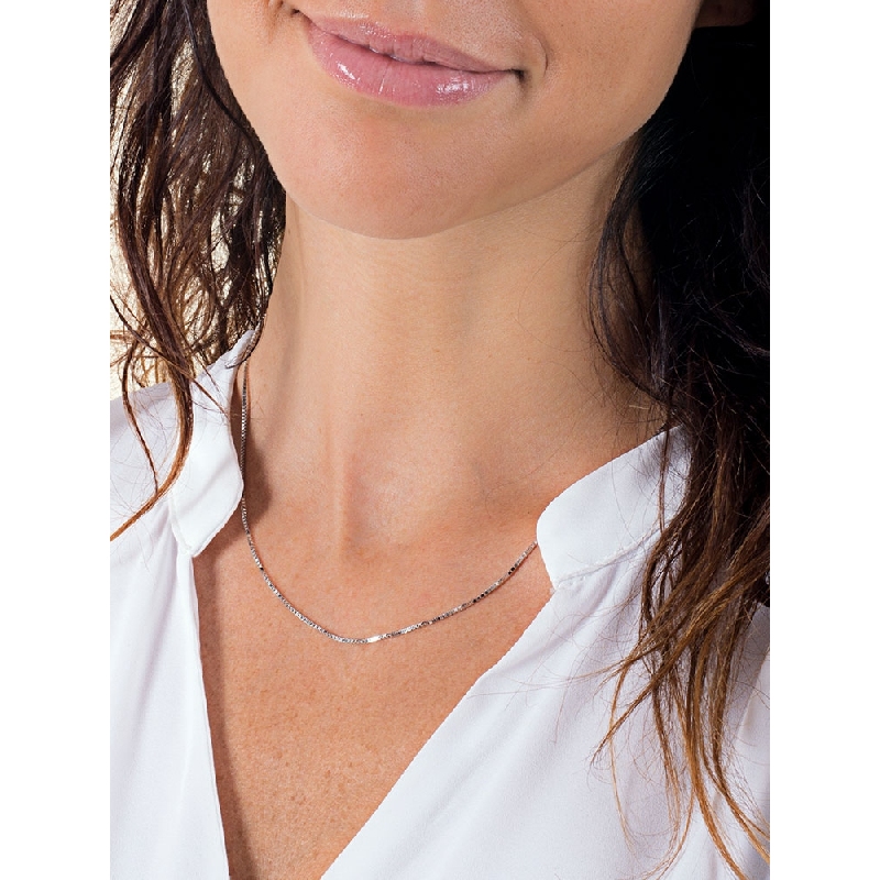 Kette ohne Anhänger Weißgold 