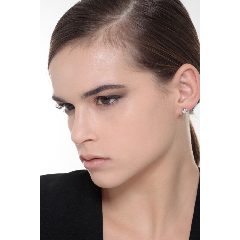 Diamant-Ohrstecker aus Weißgold 750