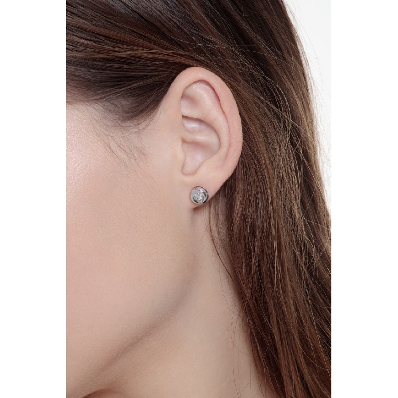 Diamantohrstecker aus Weißgold