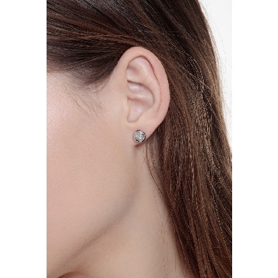 Diamantohrstecker aus Weißgold