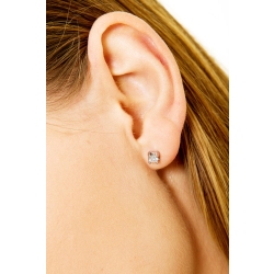 Moderne Diamant-Ohrringe aus 18K Weißgold 2