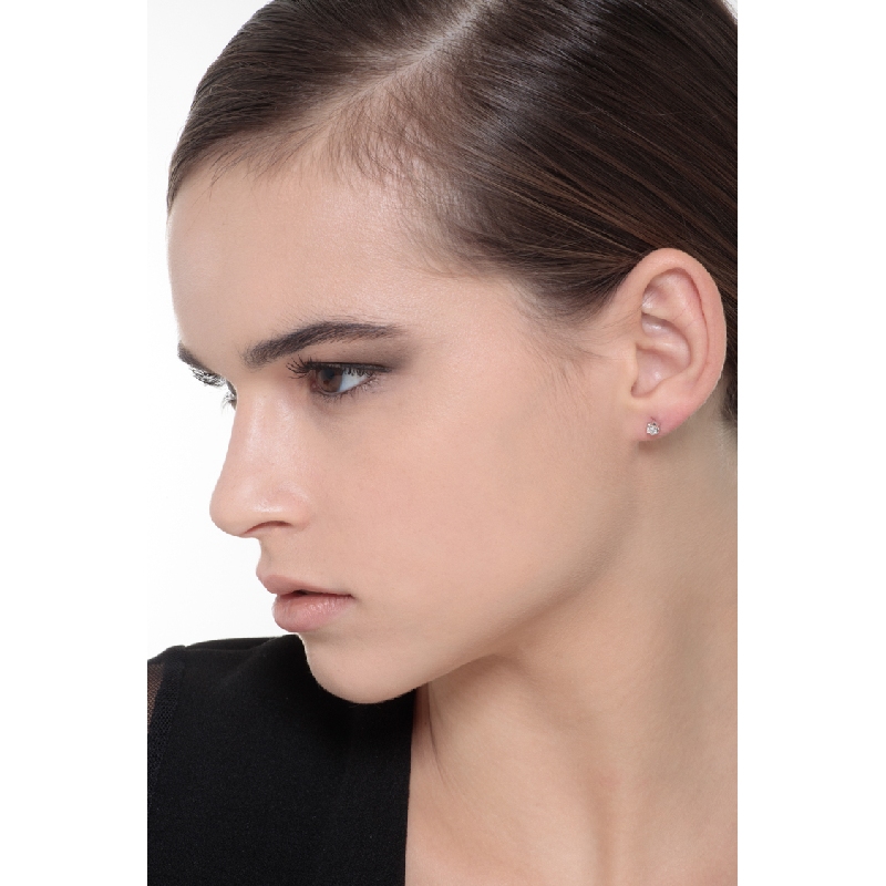 Weißgold Ohrringe mit Diamanten