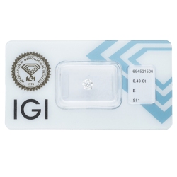 IGI-zertifizierter Diamant CT 0,40   E    SI1