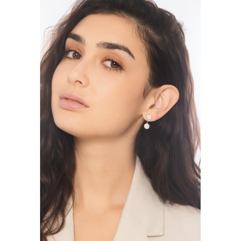 Weißgold Ohrhänger mit Diamanten