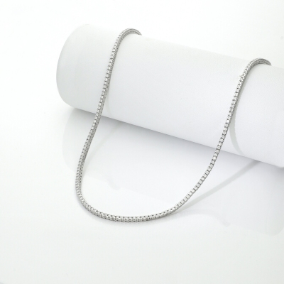 Tennis Kette Weißgold mit Diamanten