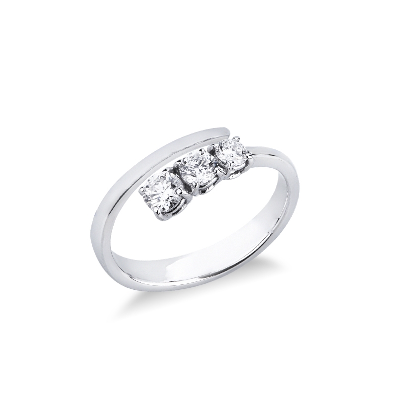 TOI&MOI Damenring mit drei Diamanten