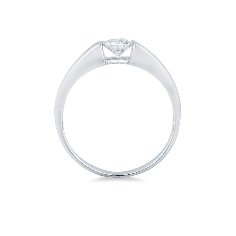 Diamantring 0.40 kt Spannfassung Weißgold 750