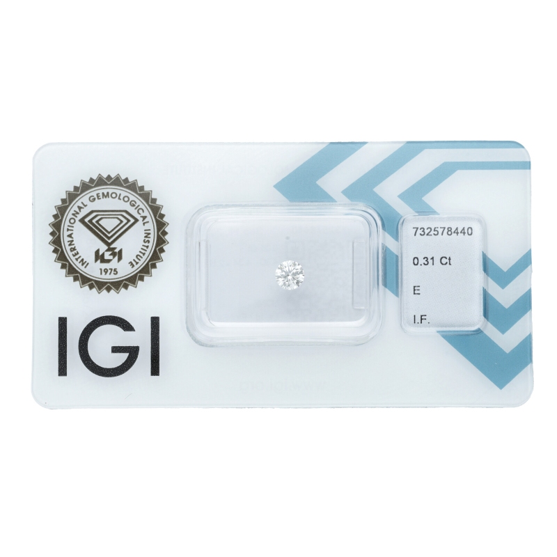 IGI-zertifizierter Diamant CT 0,31    E    IF