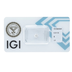 IGI-zertifizierter Diamant CT 0,31   E    IF