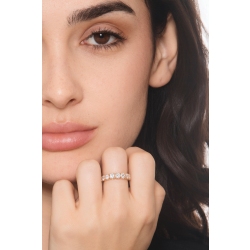 750er Roségold halb Memoire Ring mit Diamanten 2