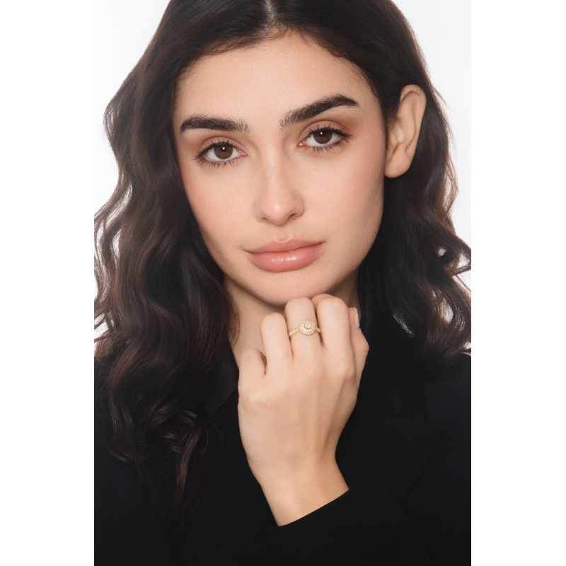 Gelbgold Diamantring 18 Karat