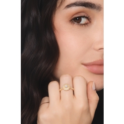 Gelbgold Diamantring 18 Karat 2