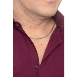 Königskette aus Weißgold 18k, 50 cm  2