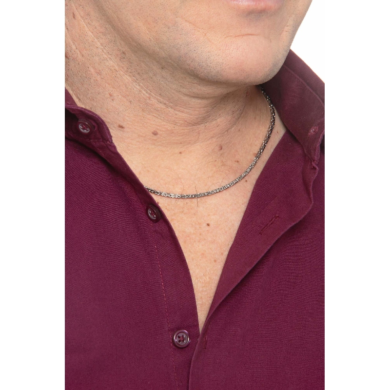 Königskette aus Weißgold 18k, 50 cm 