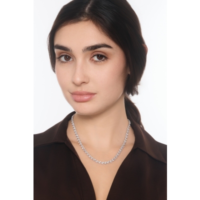 Designer Collier mit Diamanten Weißgold 750