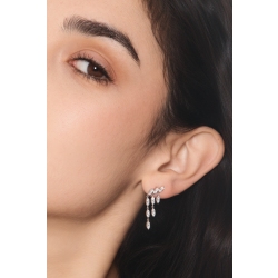 Ohrhänger mit Diamanten Weißgold 750 2