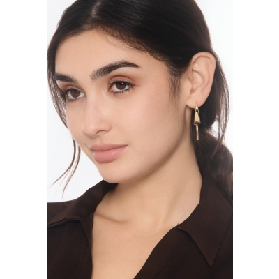 18 Karat ausgefallene Ohrhänger Gelbgold