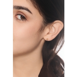 Einzelner Ohrring 18K Gelbgold Pyramidendesign 2