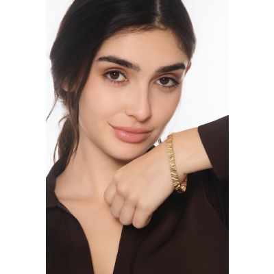 18K Gelbgold Designer Armband 