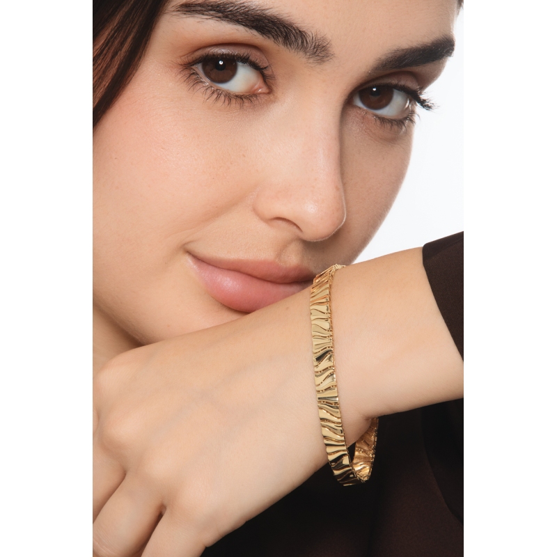 18K Gelbgold Designer Armband 