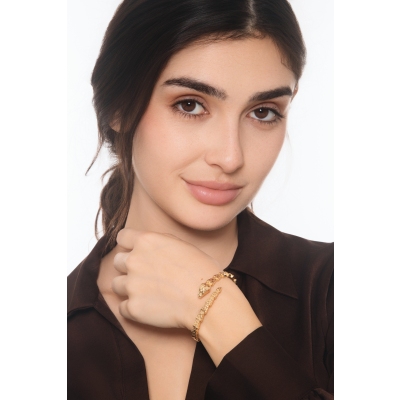 Schlangenarmband aus 18K Gelbgold