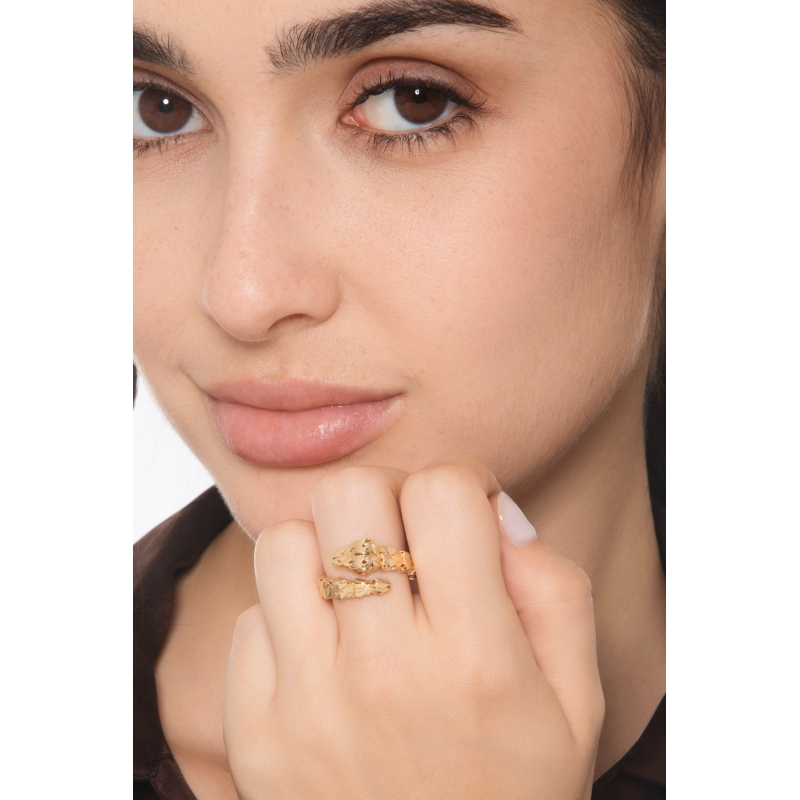 750er Gelbgold TOI&MOI Schlangen Ring 