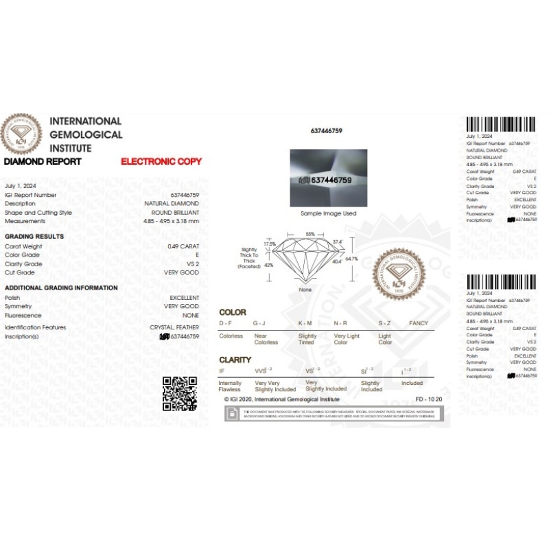 Diamantring mit einem IGI-zertifiziertem Diamanten