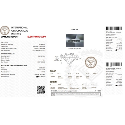 Diamantring mit einem IGI-zertifiziertem Diamanten