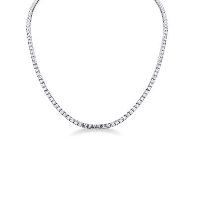 Tennis Diamant Kette Weissgold 18K