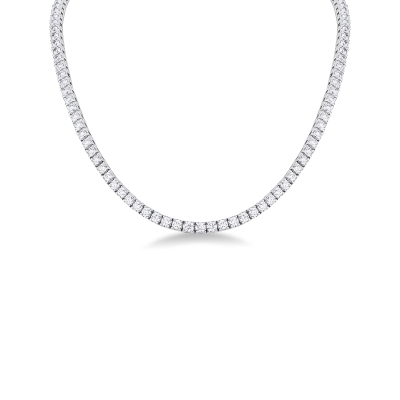 Diamant Kette Tennis Weissgold