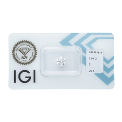 IGI-zertifizierter Diamant CT 1,01   E  VS1