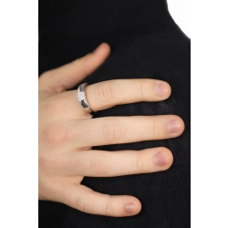 Herrenring Weissgold Diamanten Pavé 2