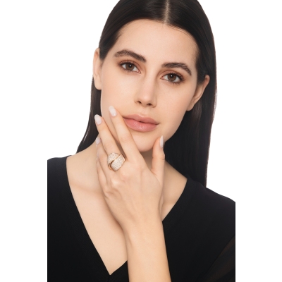 Bandring Roségold 18K mit Diamanten