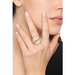 Bandring Roségold 18K mit Diamanten 2