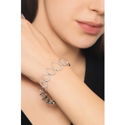 Weißgold 750 Designer Armband Tropfen aus Diamanten 2