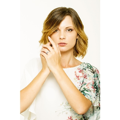 Saphir Diamant Weißgold Damenring