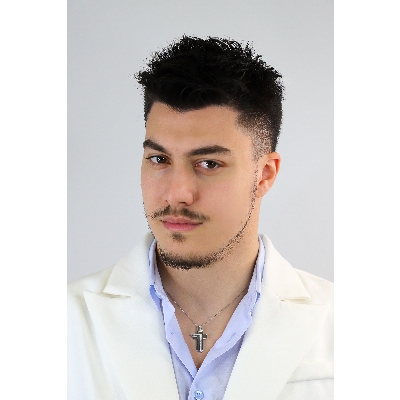 Kreuz-Kette für Herren aus Weißgold mit Diamanten