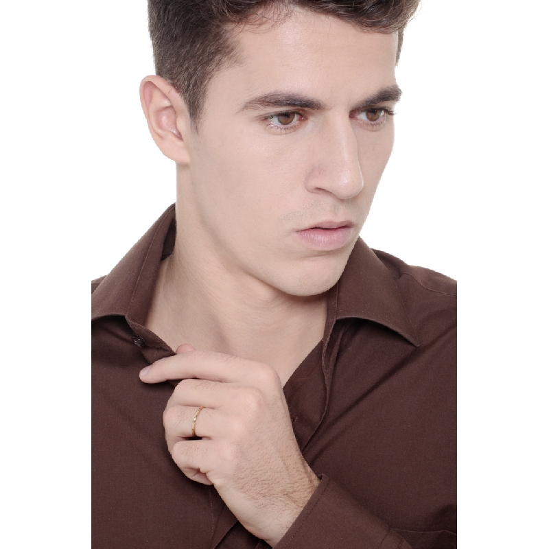 Schmaler Vorsteckring Gelbgold