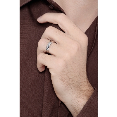 Ehering aus Weißgold 750